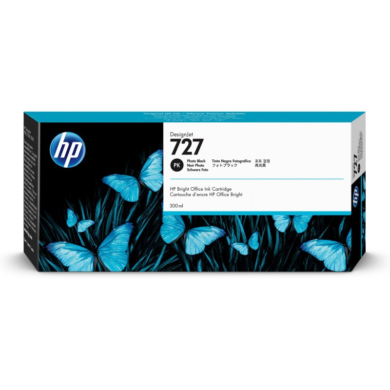 Hp Cartuccia ink originale 727 Nero fotografico F9J79A 300ml