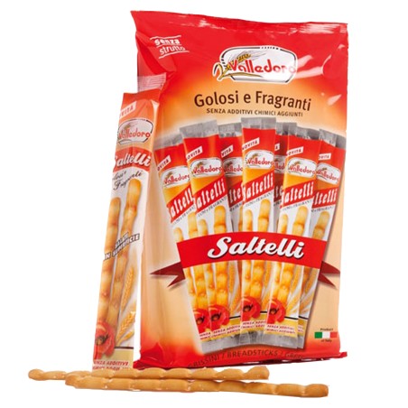 Grissini Saltelli 240 gr multipack 18 monoporzioni Valledoro