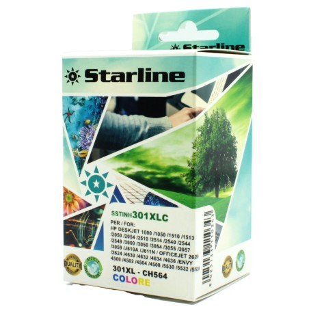 Starline Cartuccia ink Compatibile per HP 301XL Colore C/M/Y