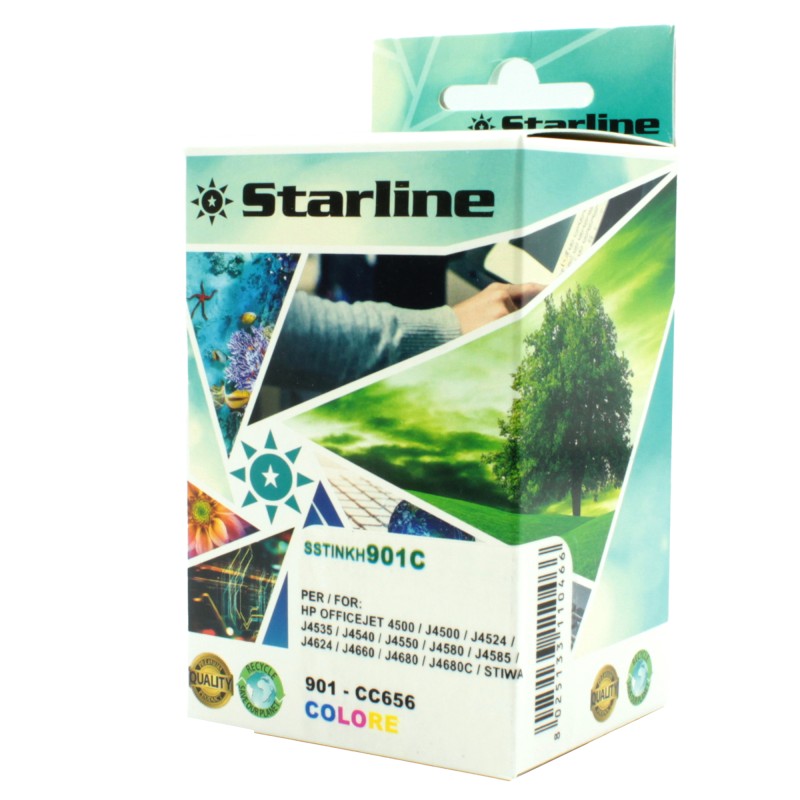 Starline Cartuccia ink Compatibile per HP 901 Colore CC656AE