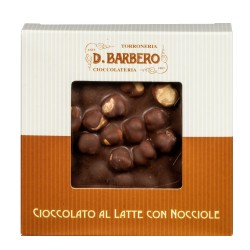 Tavoletta di cioccolato con nocciole al latte 120 gr Barbero