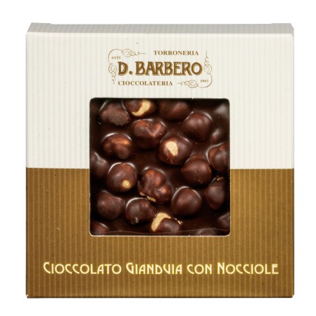 Tavoletta di cioccolato con nocciole gianduja 120 gr Barbero