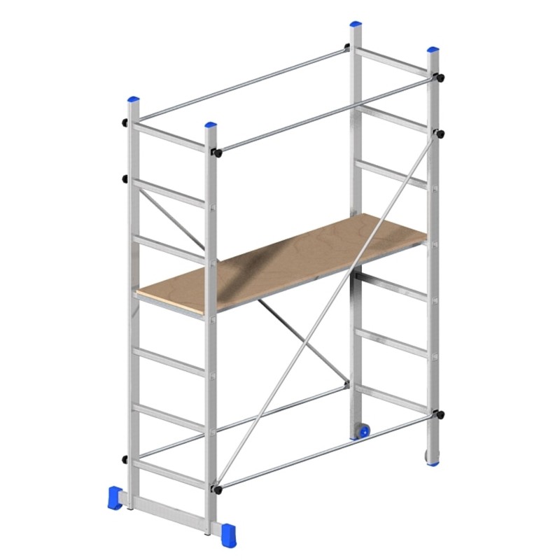 Trabattello Superminio 158 x 80 x 220 cm alluminio Marchetti