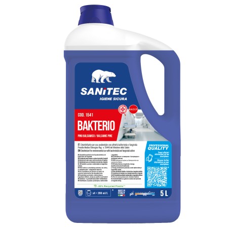 Detergente disinfettante Bakterio 5 L pino balsamico Sanitec