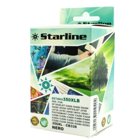 Starline Cartuccia ink Compatibile per HP 350XL Nero CB336EE