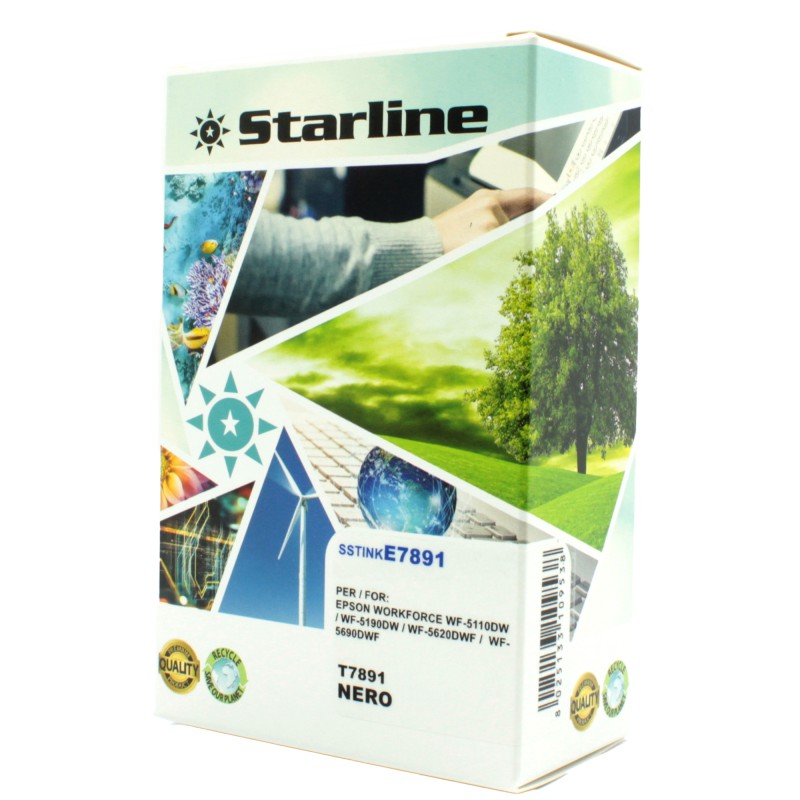 Starline Cartuccia ink per Epson Nero T7891 C13T789140 66ml