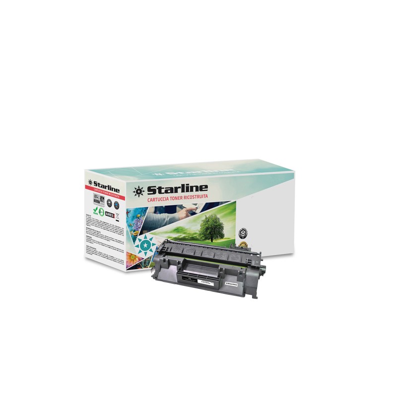 Starline Toner Ricostruito per HP 80A Nero CF280A 2.700 pag