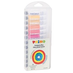 Tubi tempera 12 ml colori assortiti Primo astuccio 12 pezzi