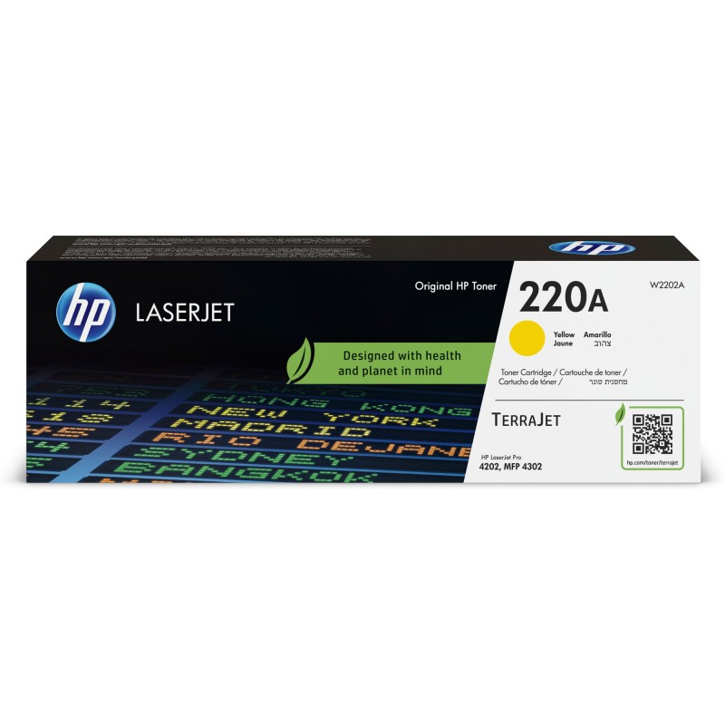 Hp Toner originale LaserJet HP 220A Giallo W2202A 1.800 pag