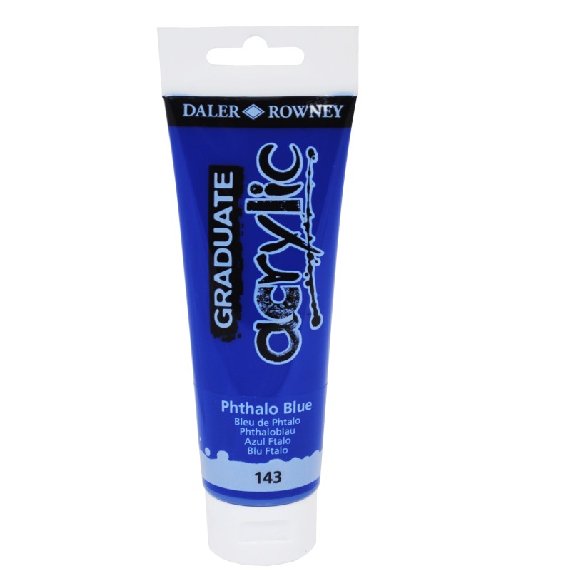 Colore acrilico fine Graduate 120 ml blu ftalo Daler Rowney