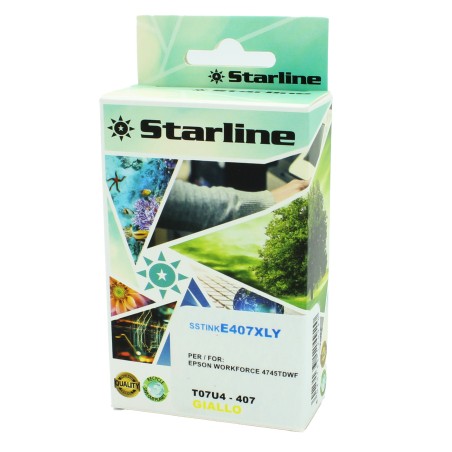 Starline Cartuccia Ink compatbile per Epson 407 Giallo 26ml