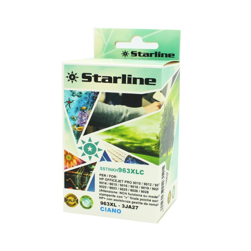 Starline Cartuccia Ink Compatibile per HP 963 XL Ciano 58ml