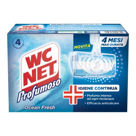 Tavoletta Profumoso Ocean Fresh WC Net 4 gabbiette da 34 gr