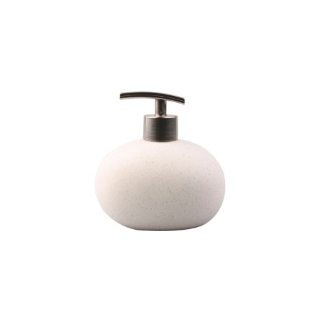 Dispenser sapone liquido linea Stone bianco King Collection