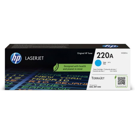 Hp Toner originale LaserJet HP 220A Ciano W2201A 1.800 pag