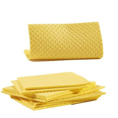 Pannospugna Aquos 18 x 20 cm giallo Perfetto pack 10 pezzi