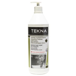 Sapone disinfettante senza profumo con dispenser 1 L Tekna