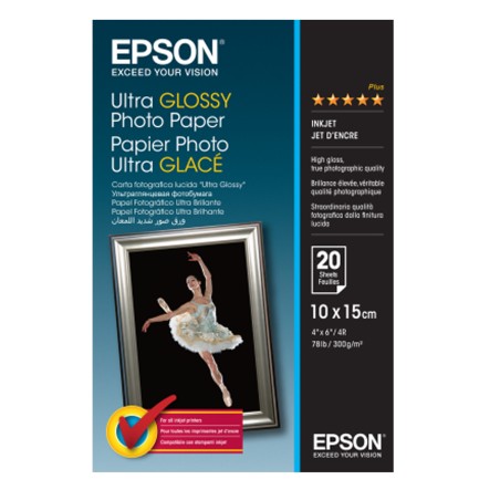 Epson Ultra Glossy Photo Paper 10x15cm 20 Fogli C13S041926