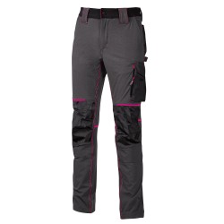 Pantaloni da donna Atom Lady taglia M grigio/fucsia Upower