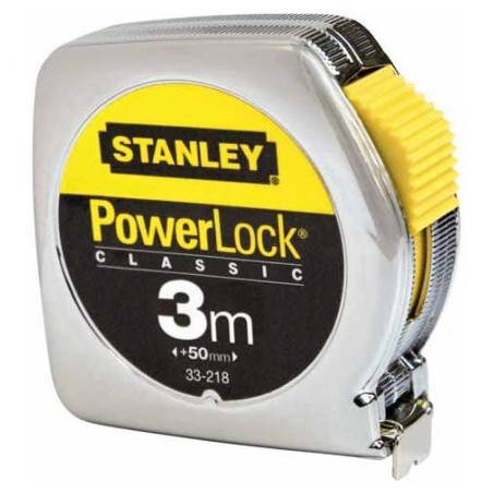 Flessometro PowerLock 3 m larghezza nastro 1,27 cm Stanley