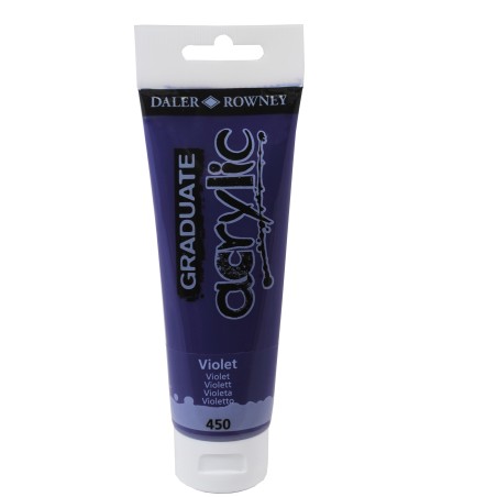 Colore acrilico fine Graduate 120 ml violetto Daler Rowney