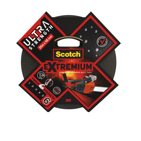 Nastro adesivo Extra resistenete 4,8 cm x 25 m nero Scotch