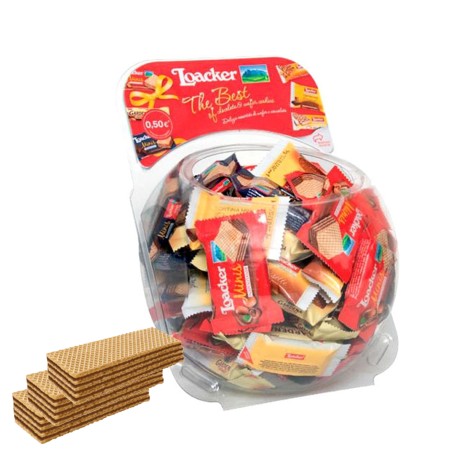 Wafer Minis 700 gr Loacker bolle self service da 140 pezzi