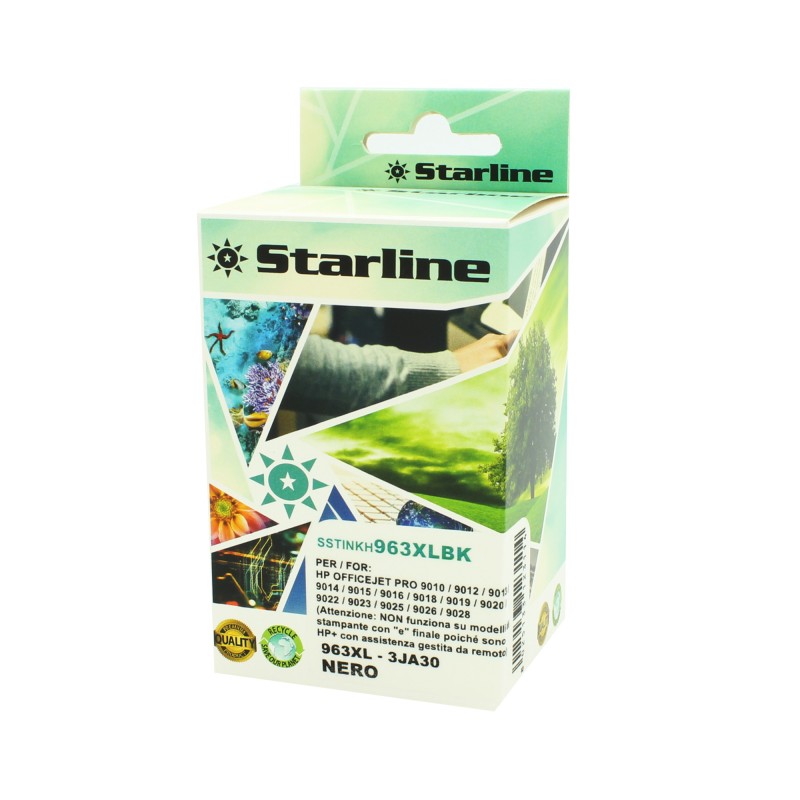 Starline Cartuccia Ink Compatibile per HP 963 XL Nero 58ml