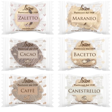 Biscotti al burro assortiti Loison scatola da 200 biscotti