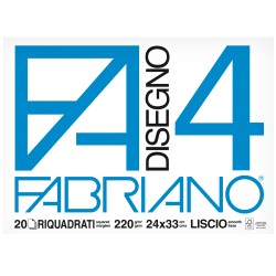 Album F4 24x33cm 220gr 20 fogli liscio squadrato Fabriano