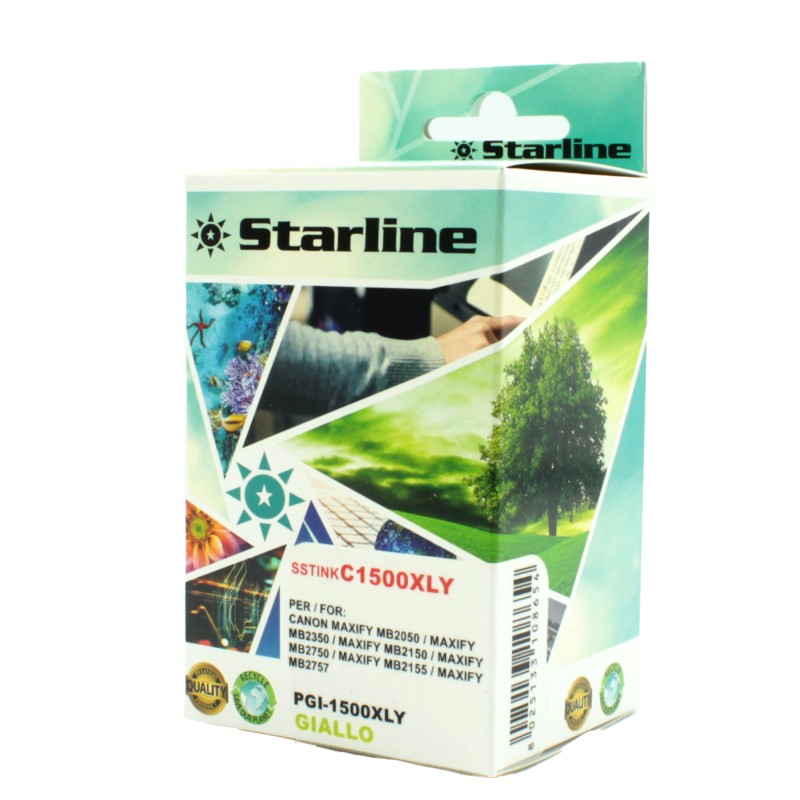 Starline Cartuccia ink per Canon Giallo PGI1500XLY 11