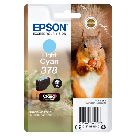 Epson Cartuccia ink 378 Ciano chiaro C13T37854010 360 pag