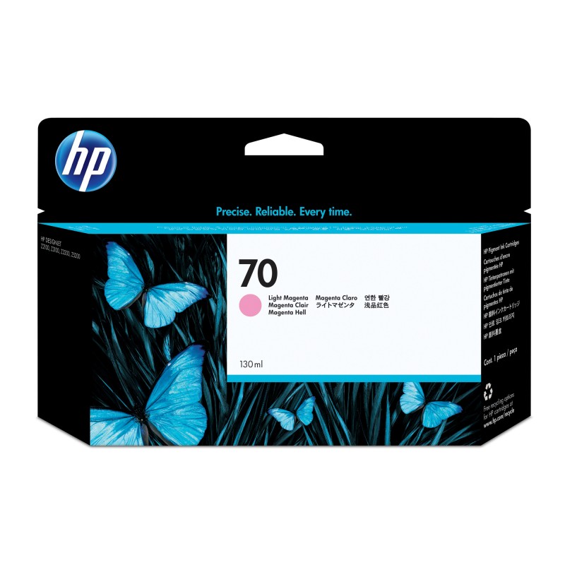 Hp Cartuccia ink originale 70 Magenta chiaro C9455A 130ml