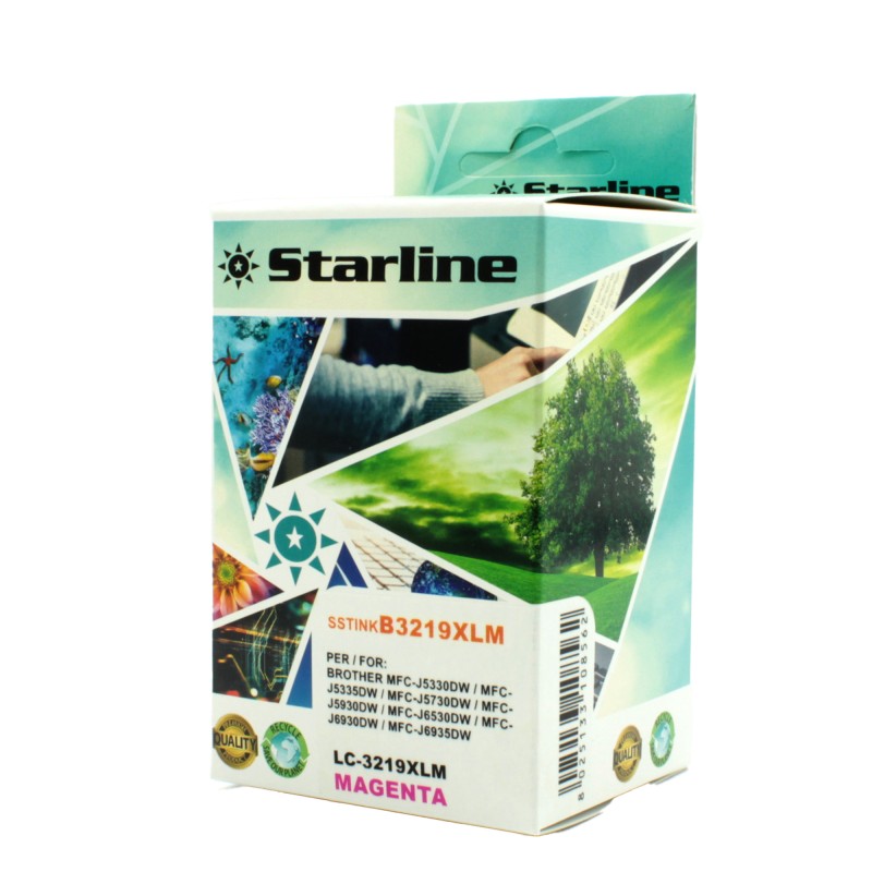 Starline Cartuccia ink per Brother Magenta LC3219XLM 17ml