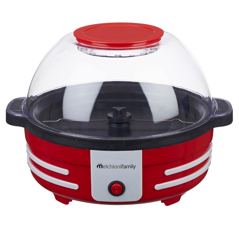 Macchina per pop corn con coperchio 850 W rosso Melchioni