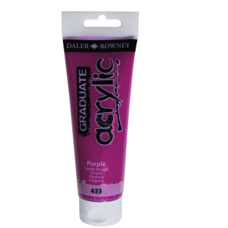 Colore acrilico fine Graduate 120 ml porpora Daler Rowney