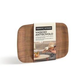 Vassoio antiscivolo in legno frassino 28 x 20 cm Perfetto