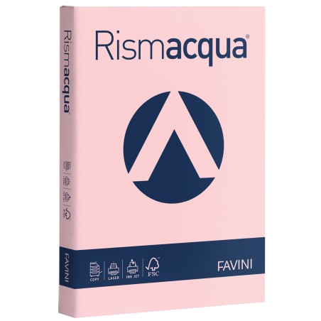 Carta Rismacqua A3 200 gr rosa 10 Favini conf. 125 fogli