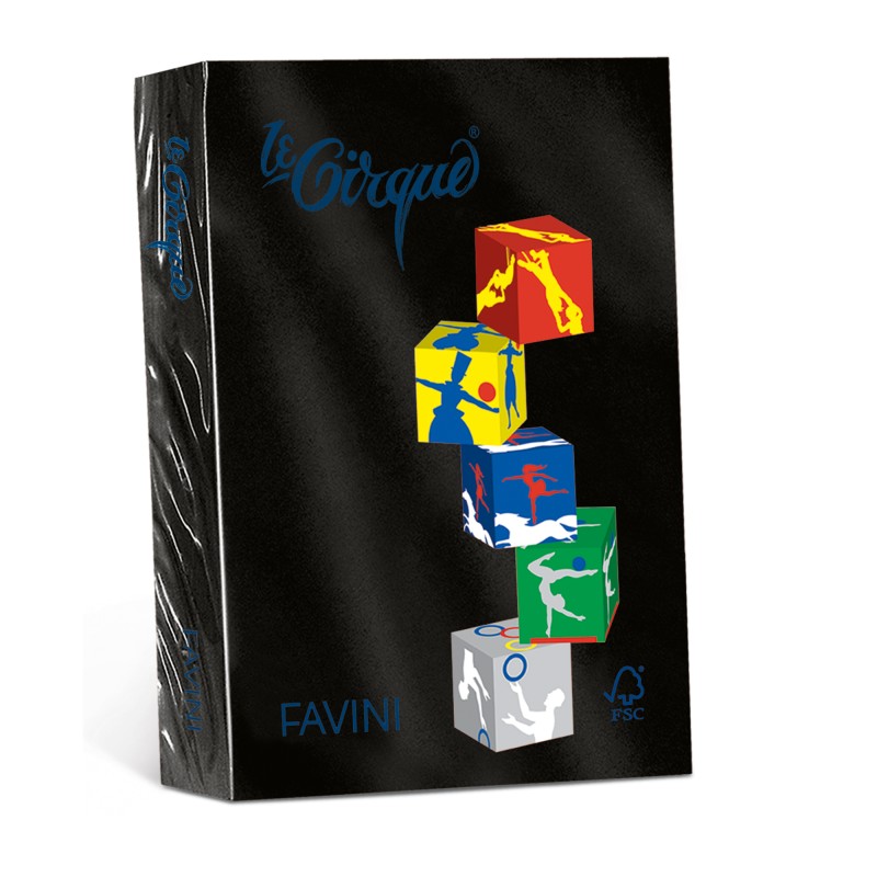 Carta Le Cirque A4 80 gr nero 400 Favini conf. 500 fogli