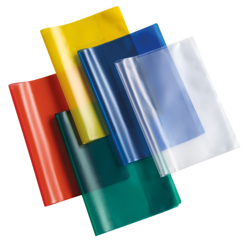 Coprimaxi Glass goffrato con alette A4 PP giallo RiPlast