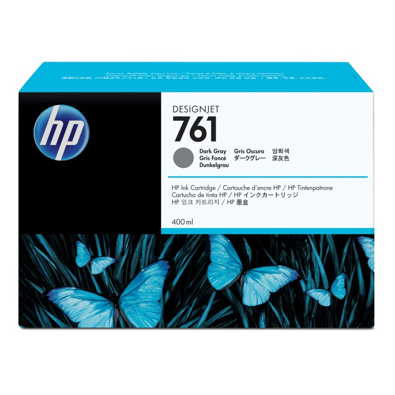 Hp Cartuccia ink originale 761 Grigio scuro CM996A 400ml