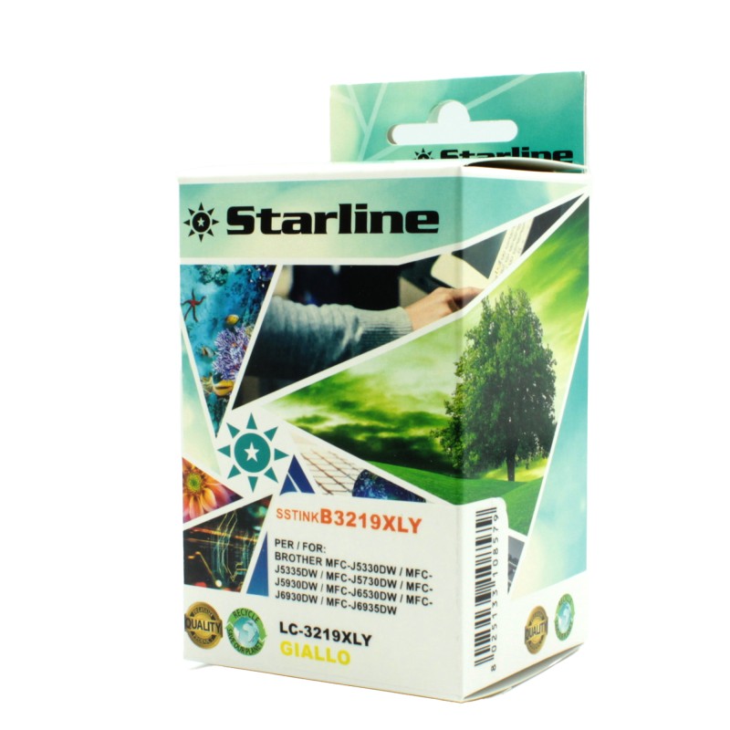 Starline Cartuccia ink per Brother Giallo LC3219XLY 17ml