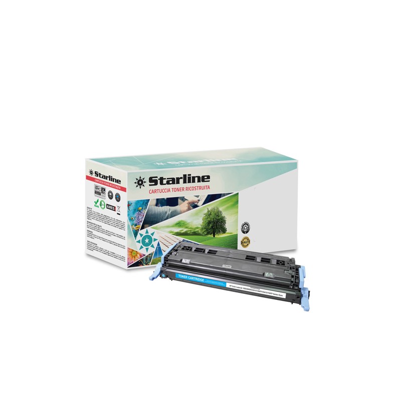 Starline Toner Ricostruito per HP Ciano Q6001A 2.000 pag