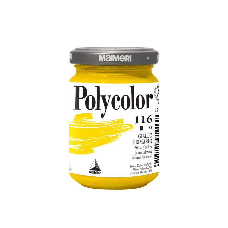 Colore vinilico Polycolor 140 ml giallo primario Maimeri