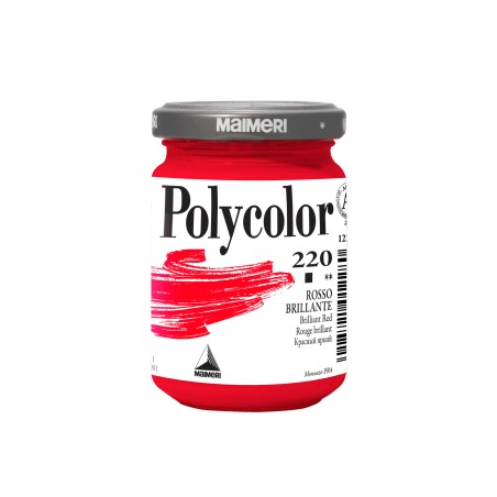 Colore vinilico Polycolor 140 ml rosso brillante Maimeri