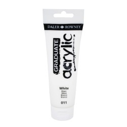 Colore acrilico fine Graduate 120 ml bianco Daler Rowney