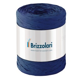 Nastro Rafia sintetica blu scuro 37 5mmx200mt Brizzolari