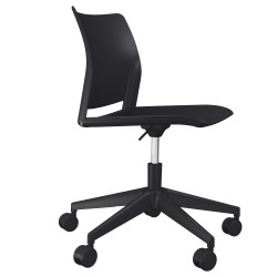 Seduta Home/Office Alpha APGN senza braccioli nero Unist