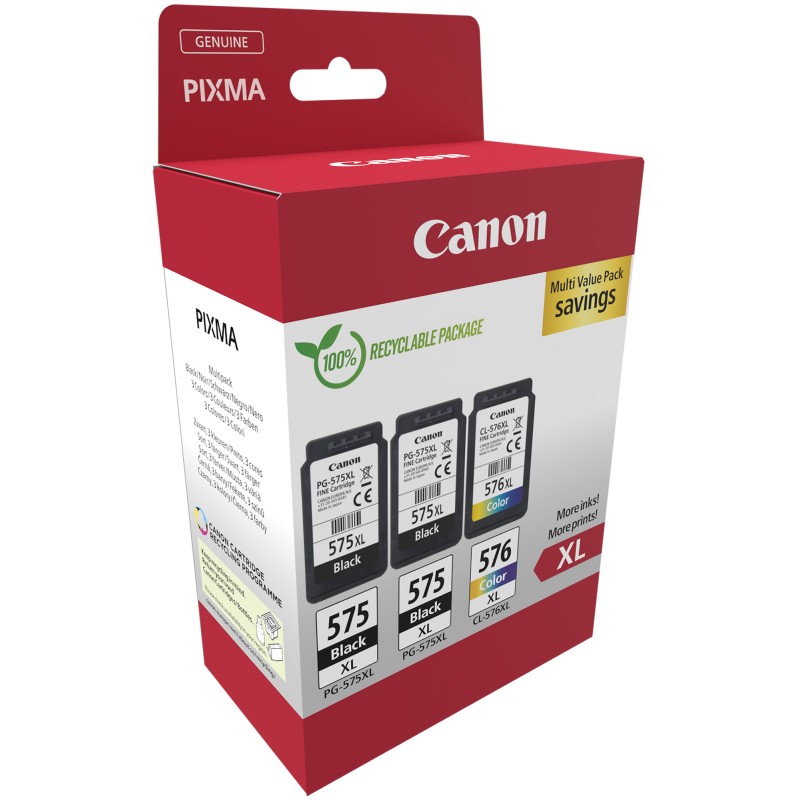 Canon Cartuccia Ink Multipack PG575XLx2/CL576XL 5437C004