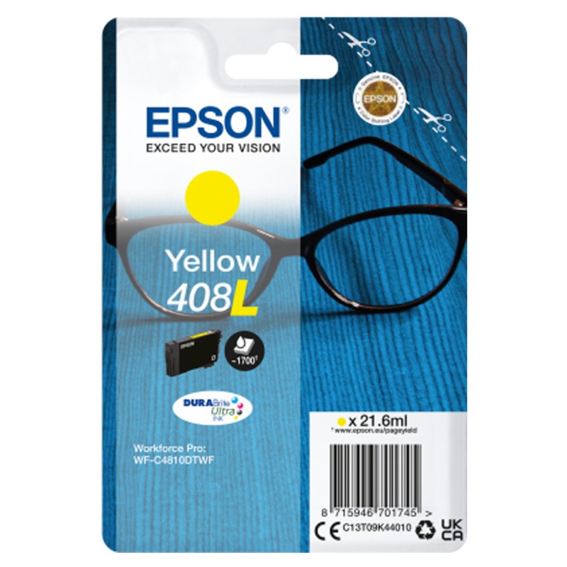 Epson Cartuccia DuraBrite Ultra 408L Giallo C13T09K44010